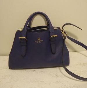 Kate Spade Navy Blue Leather Satchel